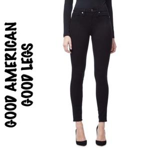 *NWOT* Good American Good Legs Black Skinny Jeans